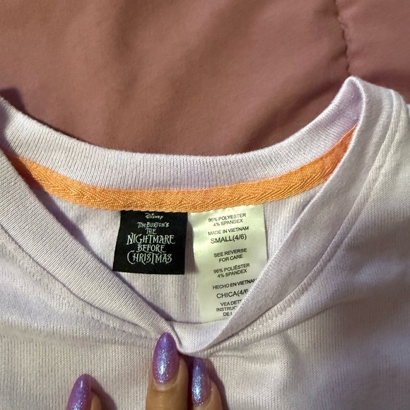 Disney Sally & Jack Pajama Set - White and Purple - Picture 6 of 9